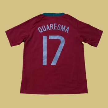 2008 PORTUGAL HOME BOYS SHIRT QUARESMA