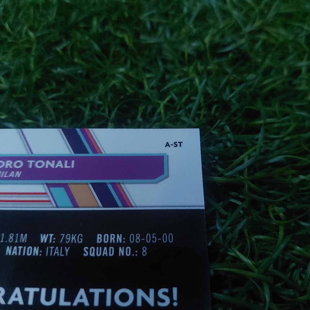 2022 – 23 TOPPS FINEST UEFA UCL & EL AUTOGRAPH – A-ST SANDRO TONALI - Image 4